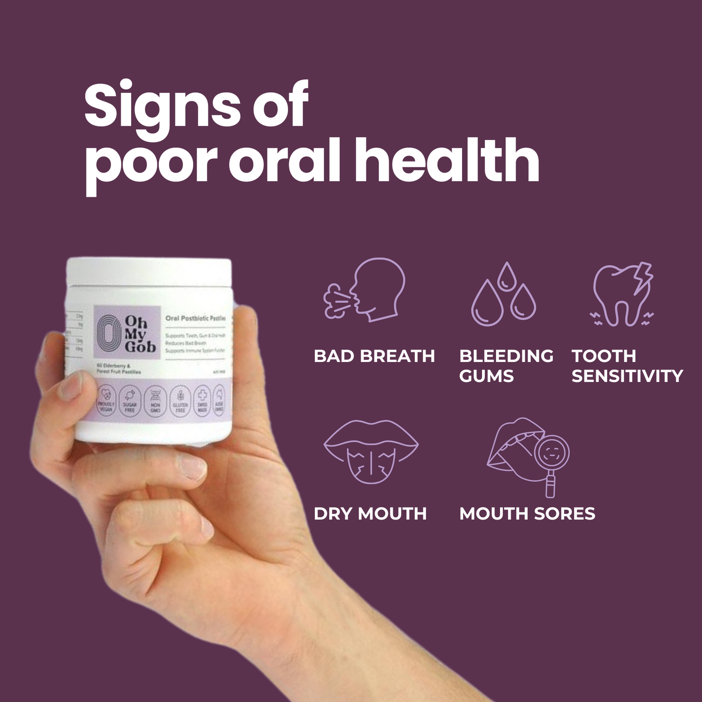Oral Postbiotic Chewable Pastilles